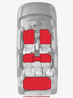 ЭВА коврики «Queen Lux» комплект для Honda Avancier